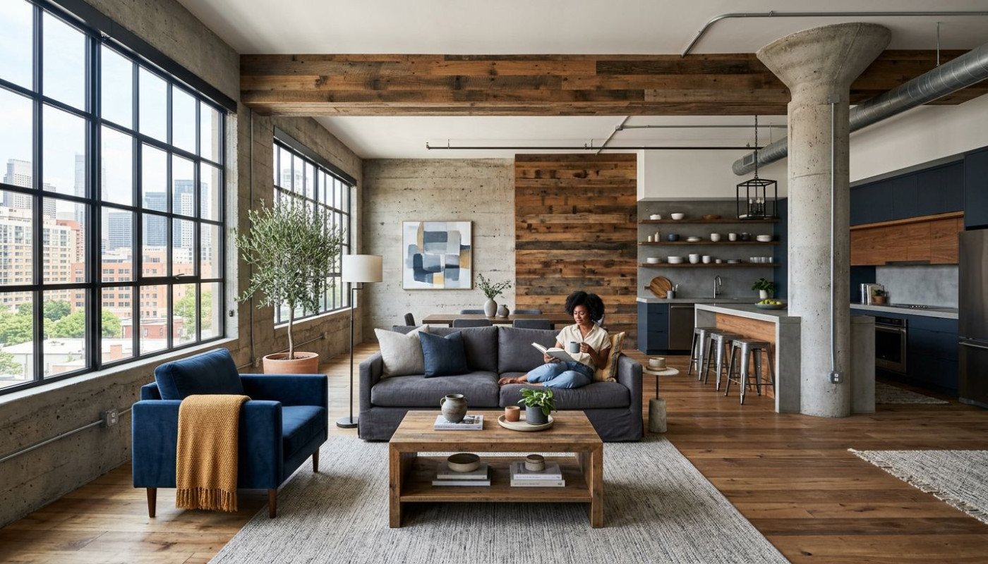 Décoration audacieuse : comment associer matières brutes et palettes modernes